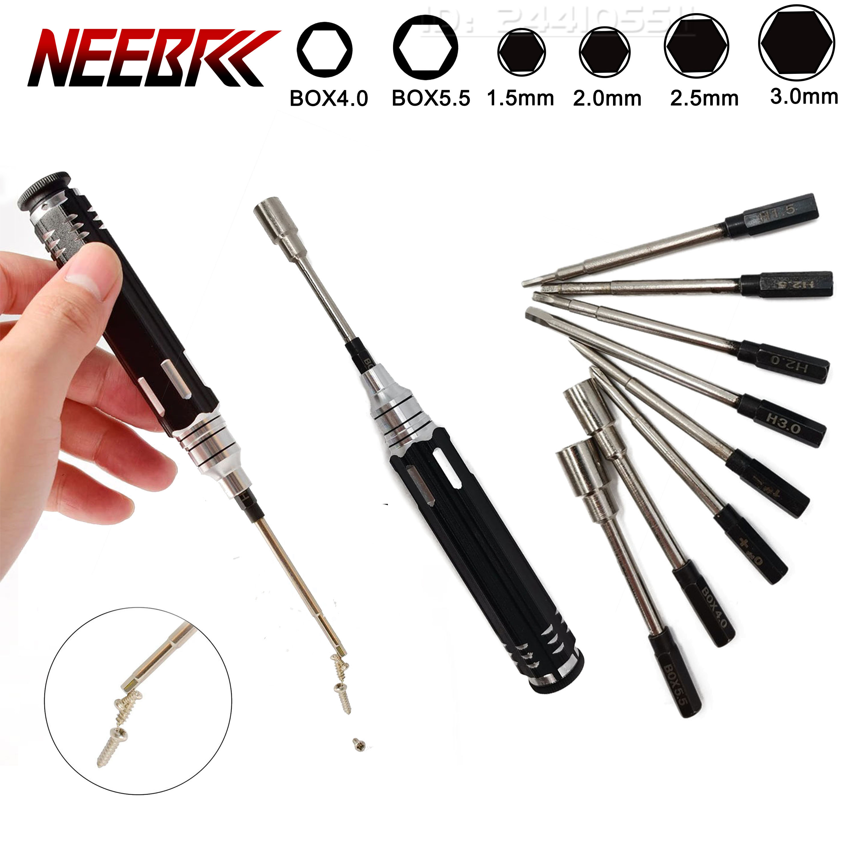 Rc Hobby Electric Screwdriver - Screwdriver Set 8 in 1 1.5/2.0/2.5/3.0mm