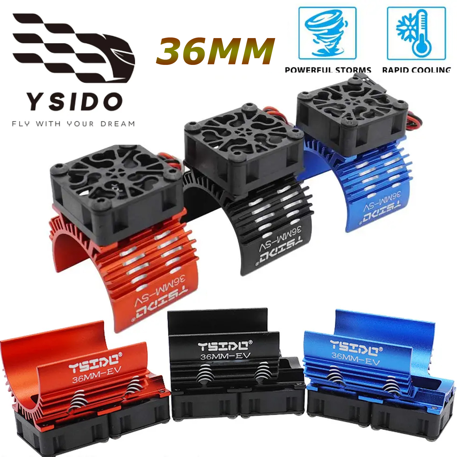 Brushless Motor 3650 - YSIDO 36MM-SV 36MM-EV 540 550 3650
