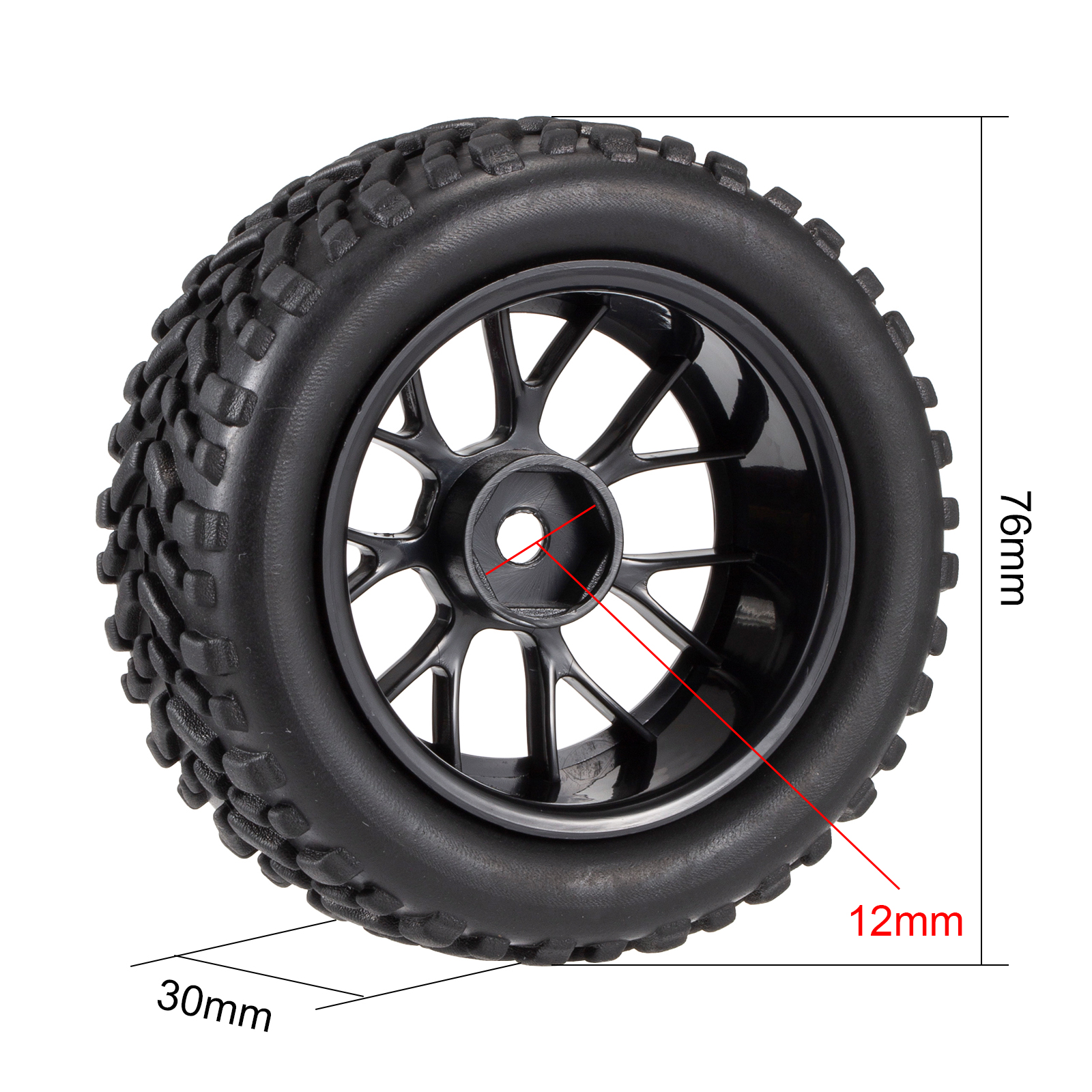 4PCS 76mm 1.9 inch Off Road Bu - Rc Hobby Dump Truck reseña y precio