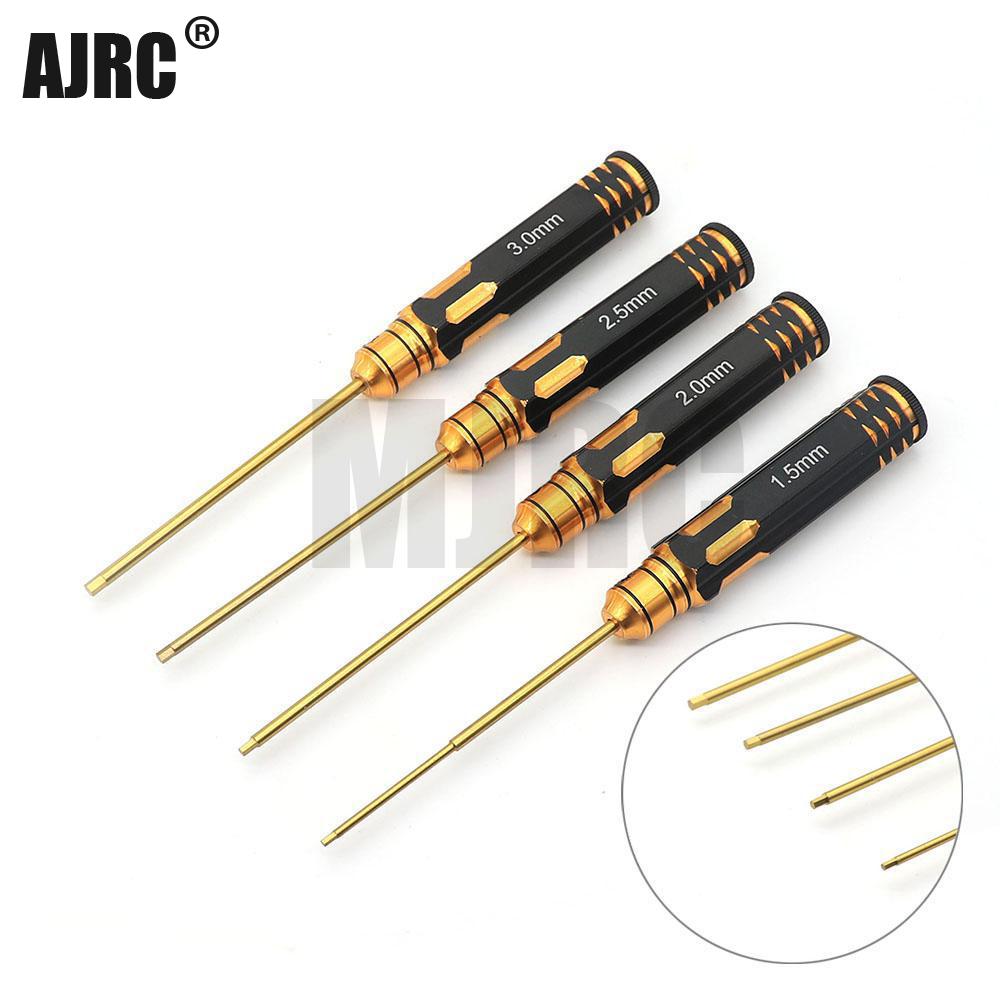 Ajrc 4pcs/set Titanium Plating - Rc Hobby Electric Screwdriver reseña y precio