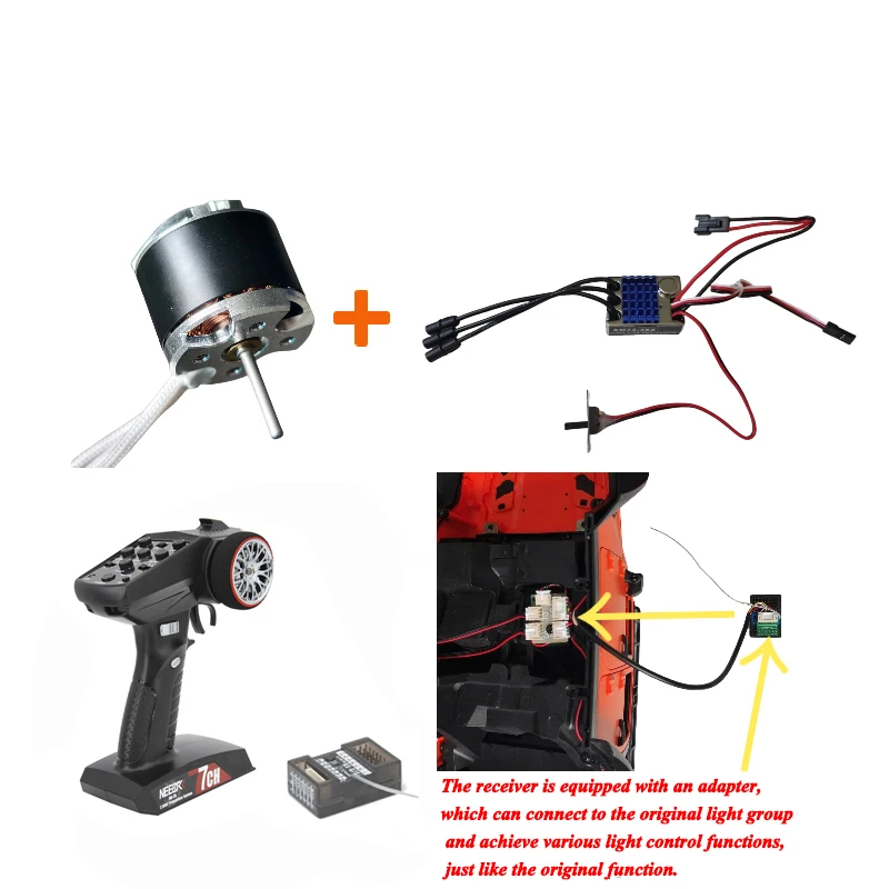 Power Combo 2322 2600KV Brushl - Wheel Hex Adapter reseña y precio