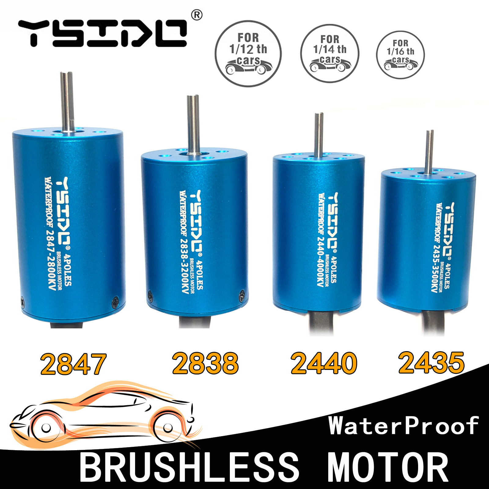 YSIDO 2435 2440 2838 2847 Brus - Rc Remo Hobby reseña y precio