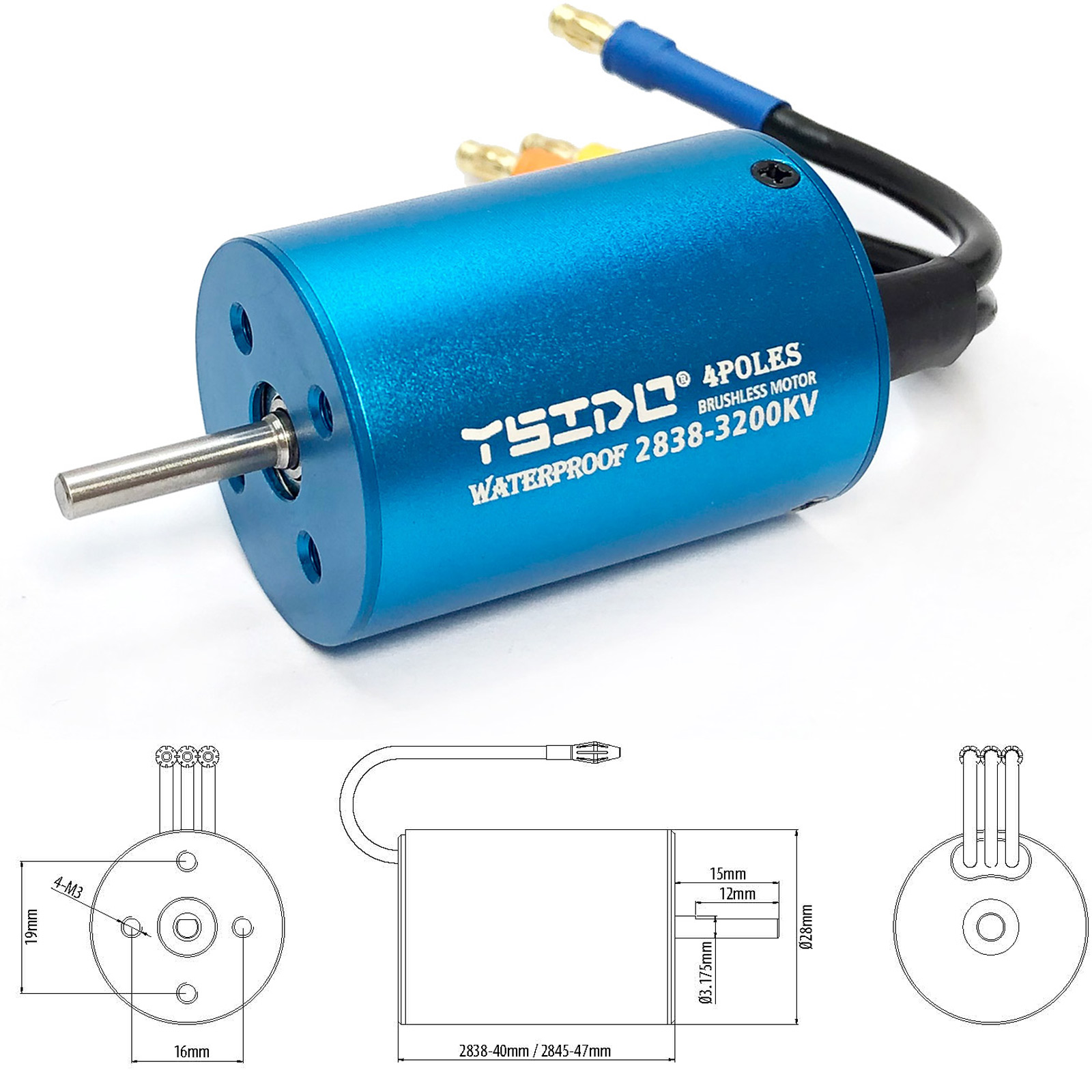 YSIDO 2435 2440 2838 2847 Brus - Rc Remo Hobby reseña y precio
