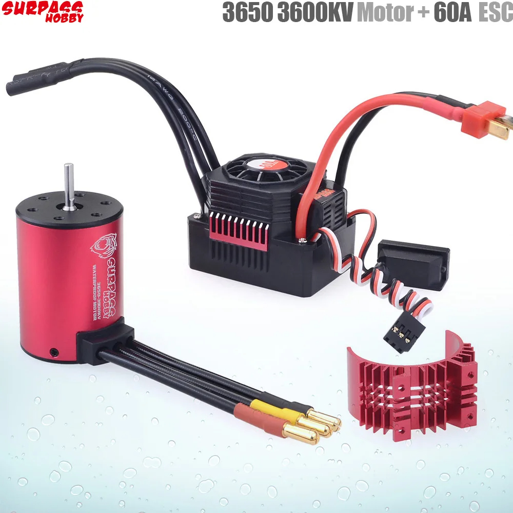 SURPASS HOBBY KK Waterproof Co - Brushless Motor 3650 reseña y precio