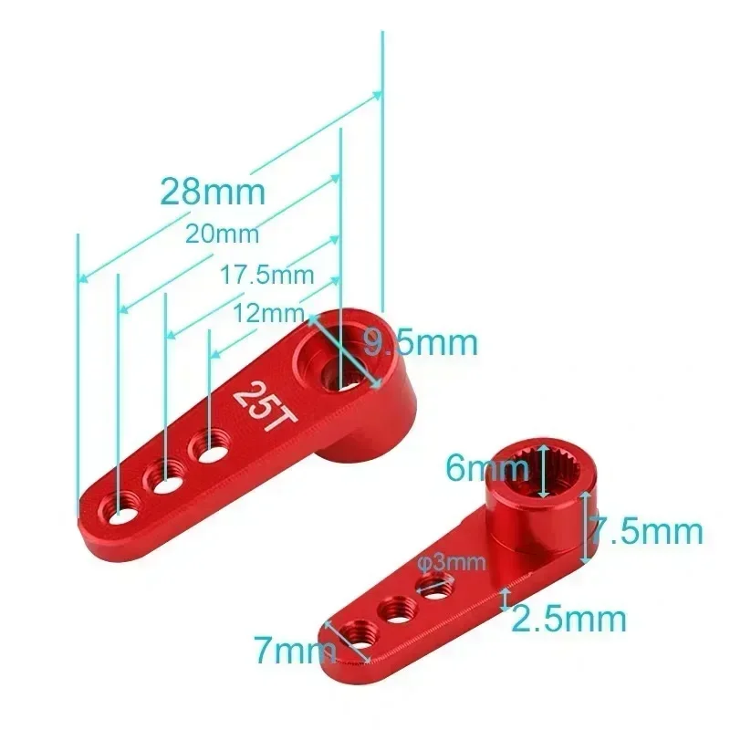 NEEBRC 25T Metal Servo Arm 3 H - Rc Hobby Shops reseña y precio
