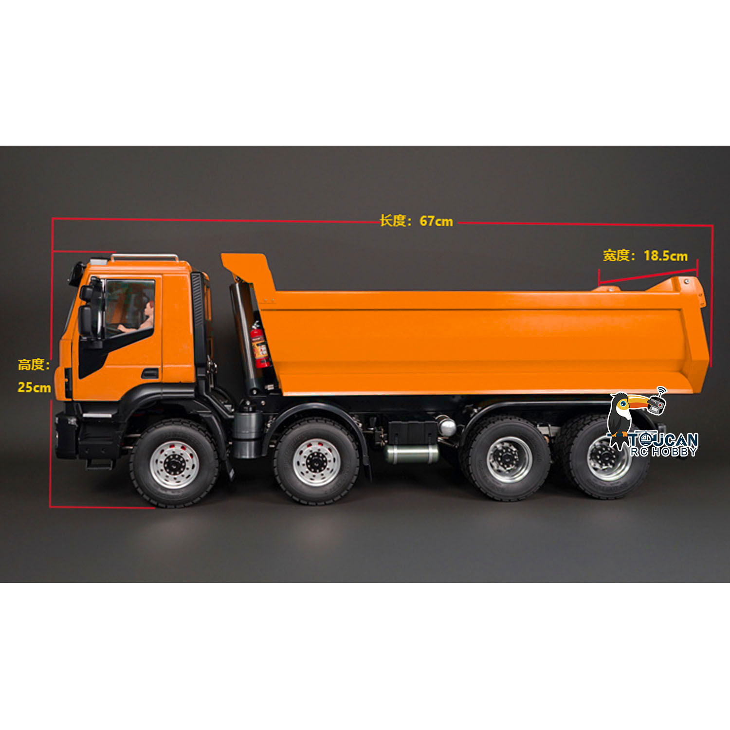 8x4 1/14 Scale Hydraulic RC Ti - Rc Hobby Dump Truck reseña y precio