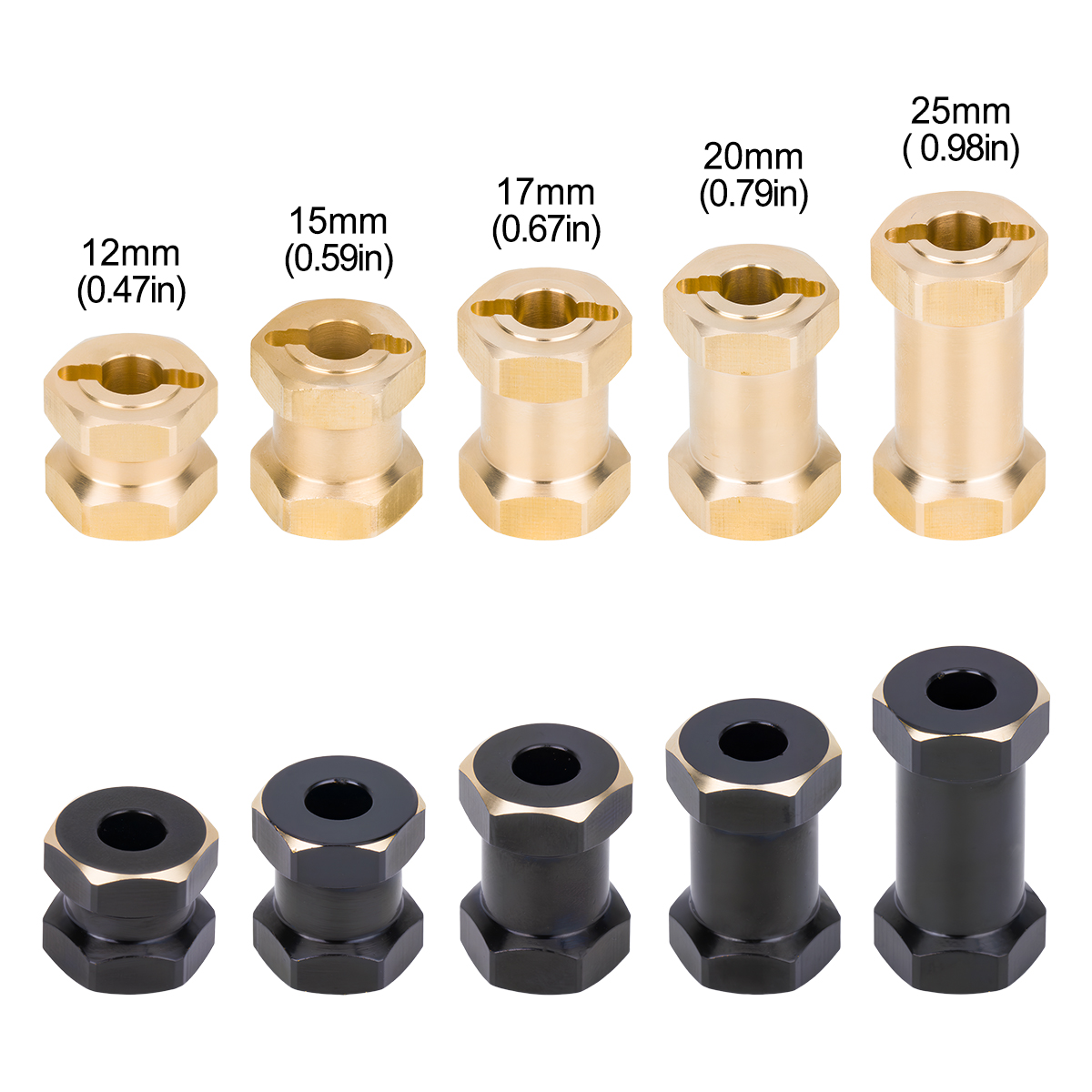 2 Colors - 4Pcs Heavy Duty Bra - Wheel Hex Adapter reseña y precio