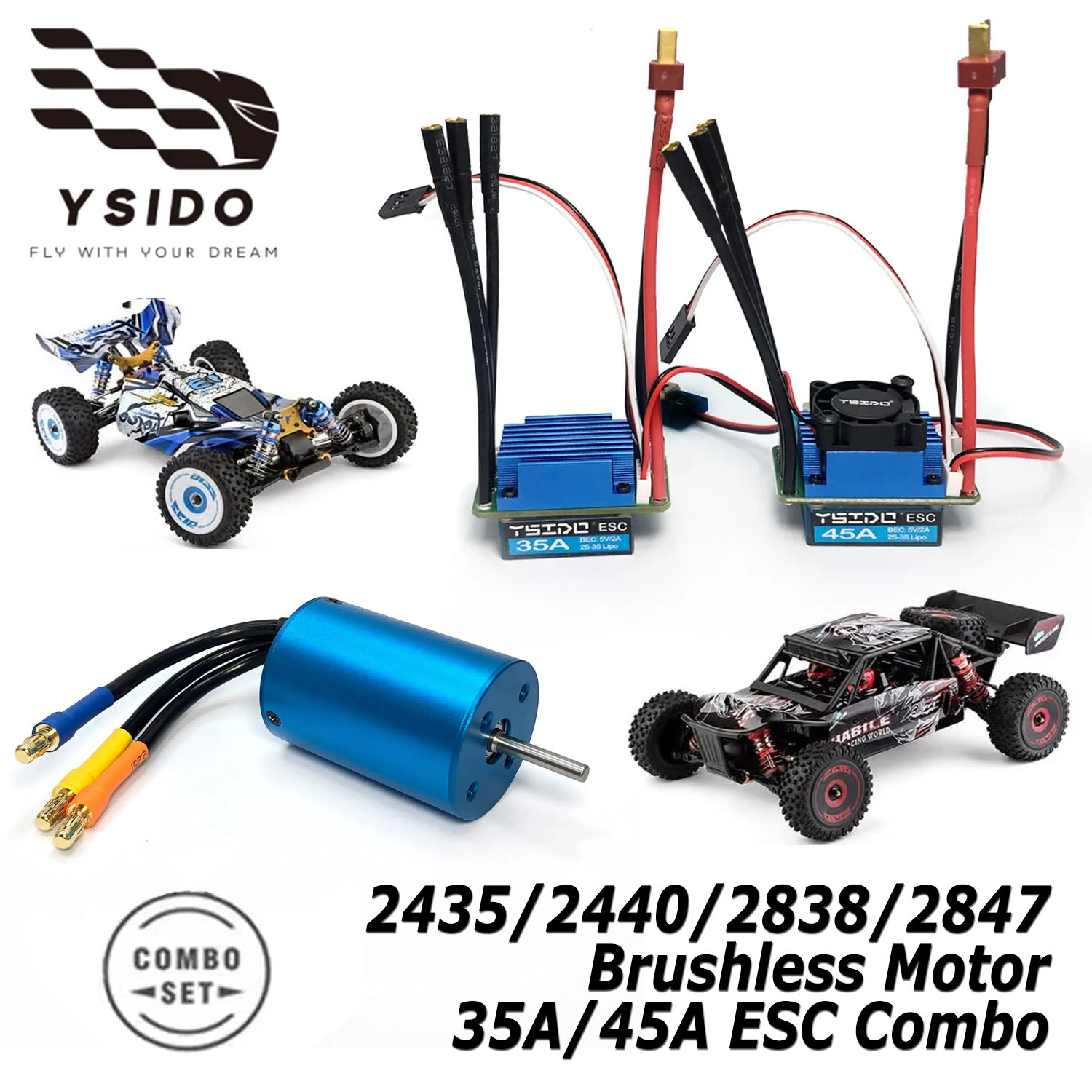YSIDO Brushless Motor 2435/244 - Rc Remo Hobby reseña y precio