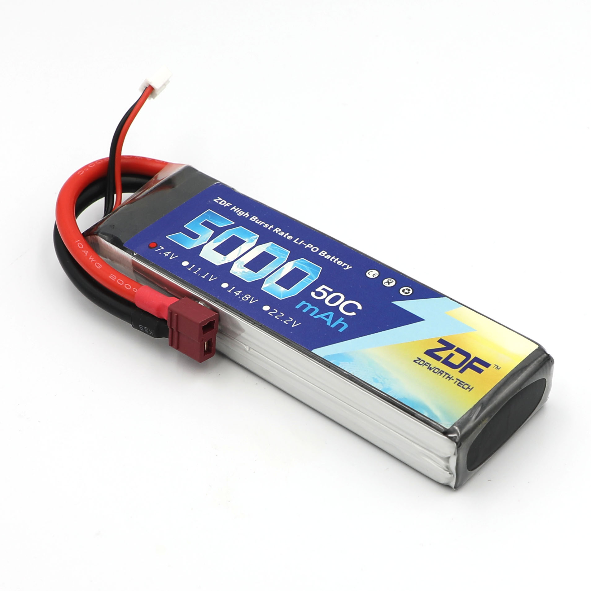 ZDF RC Lipo Battery 7.4V 5000m - Rc Remo Hobby reseña y precio