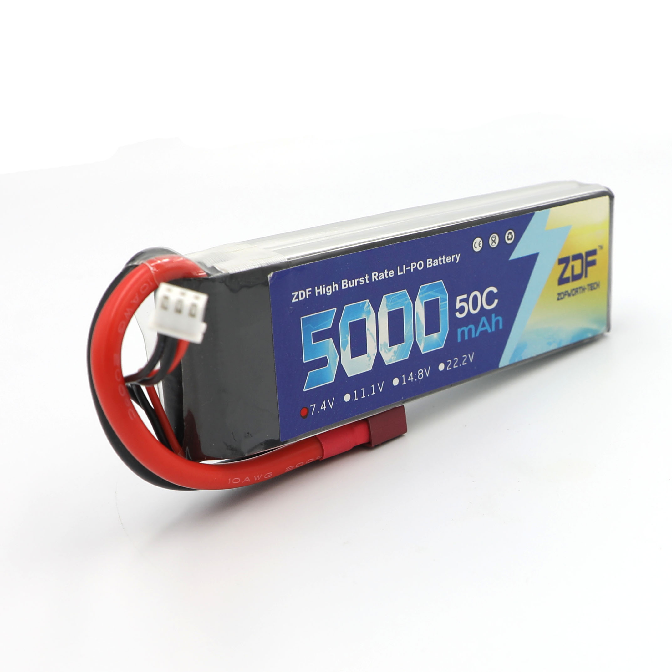 ZDF RC Lipo Battery 7.4V 5000m - Rc Remo Hobby reseña y precio