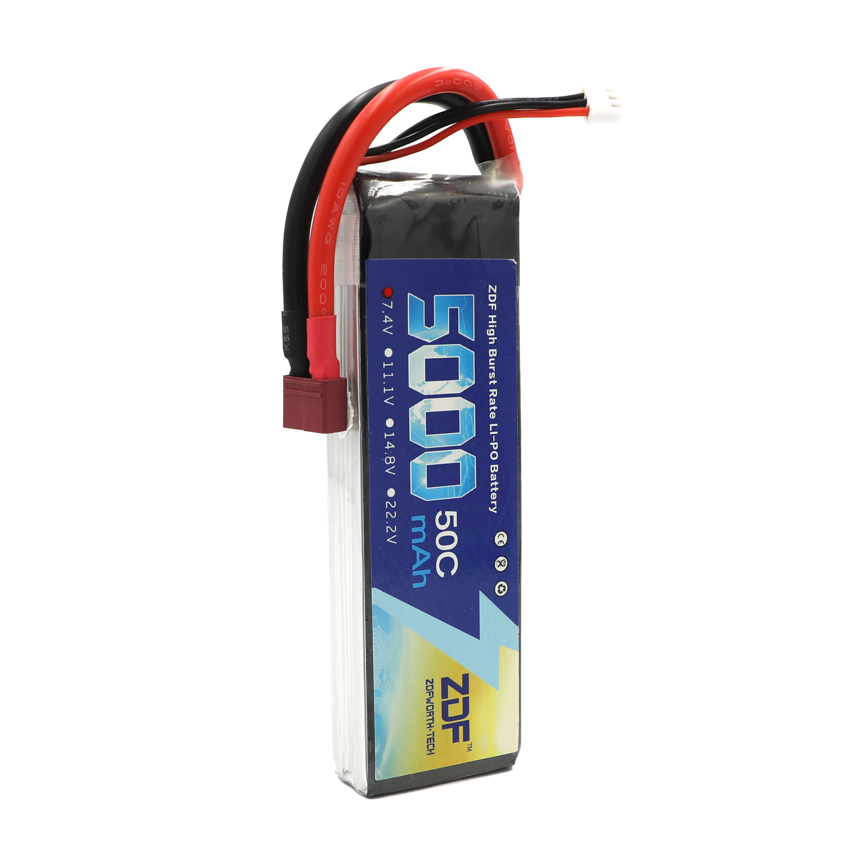 ZDF RC Lipo Battery 7.4V 5000m - Rc Remo Hobby reseña y precio