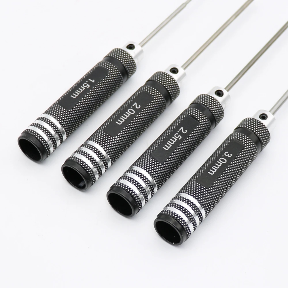 4PCS 1.5/2/2.5/3.0mm Black Hex - Rc Hobby Electric Screwdriver reseña y precio