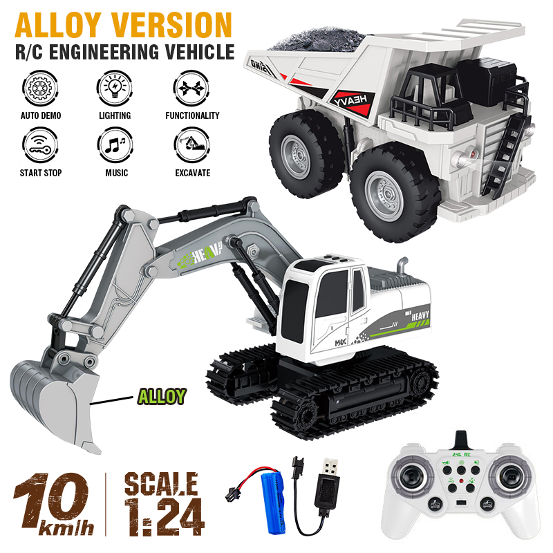 11Ch Alloy Rc Excavator 1:24 R - Rc Hobbyking Shop reseña y precio