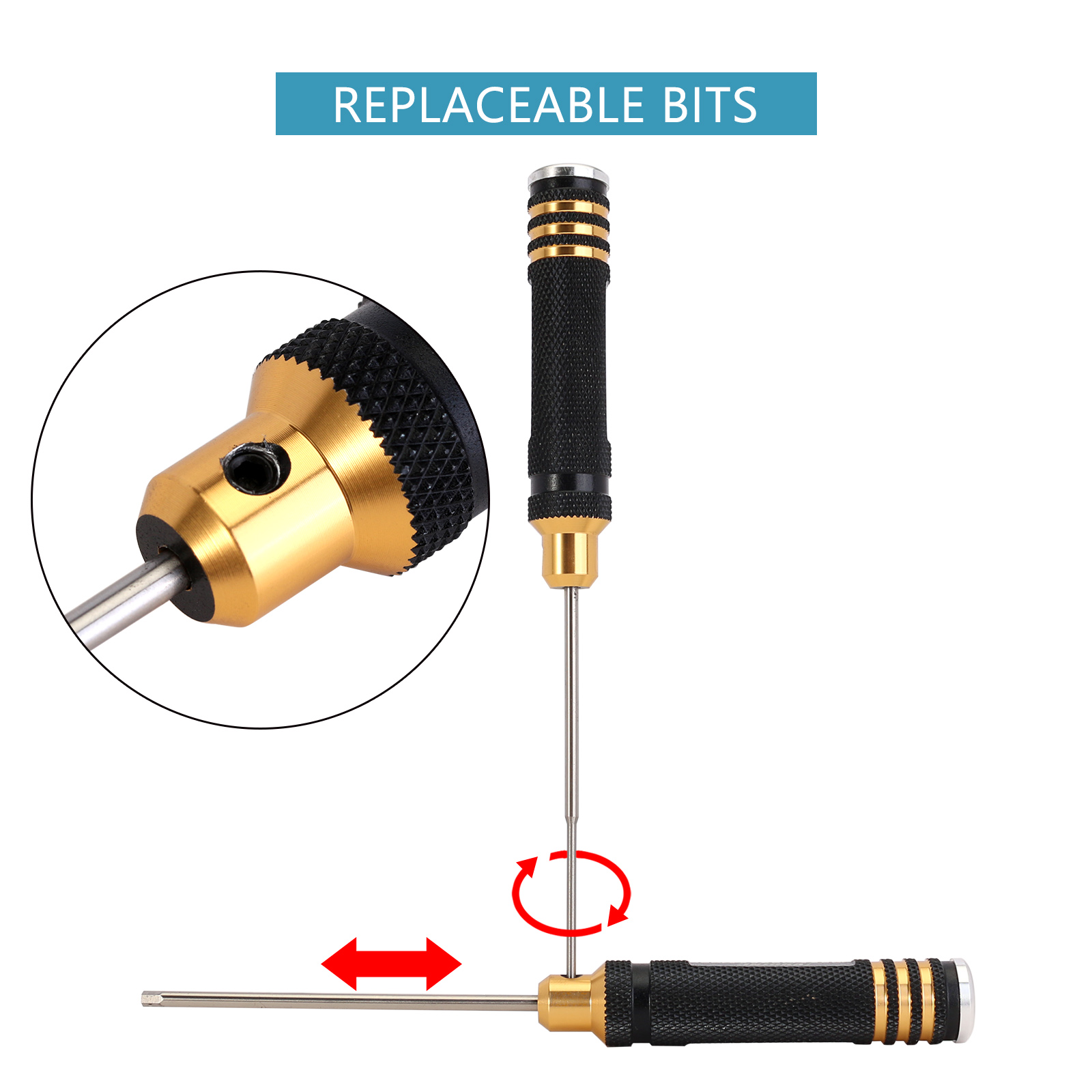 INJORA 7PCS HSS Steel Hex Scre - Rc Hobby Electric Screwdriver reseña y precio
