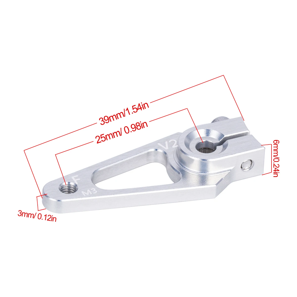 39mm M3 7075 Aluminum 25T Serv - Rc Hobby Shops reseña y precio