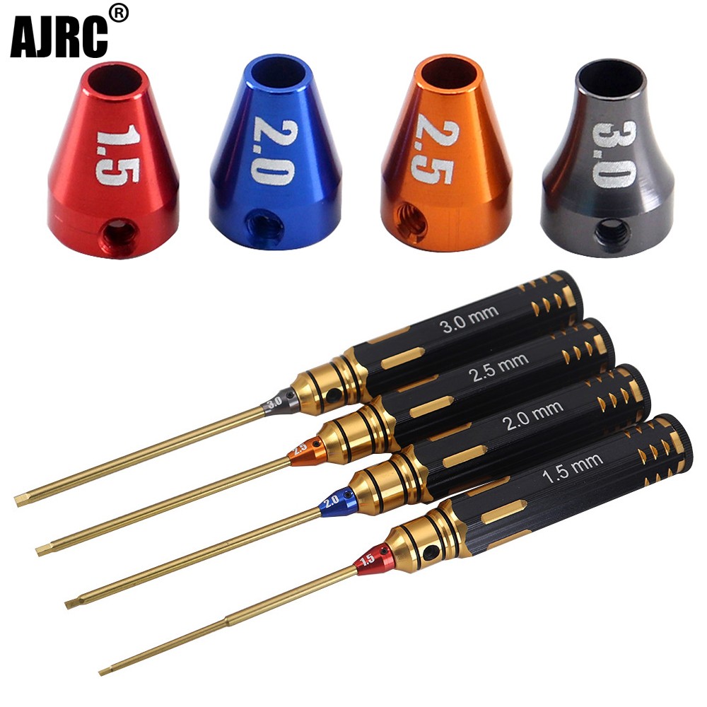 Ajrc 4pcs/set Titanium Plating - Rc Hobby Electric Screwdriver reseña y precio