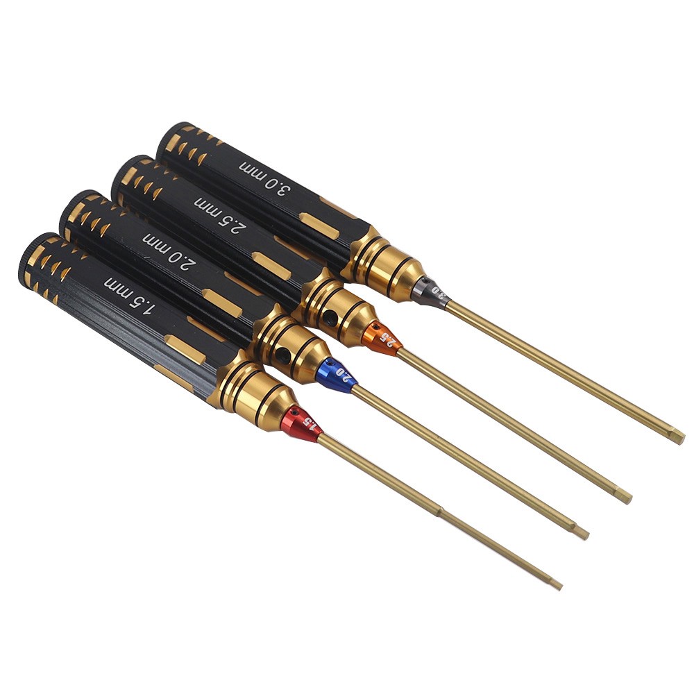 Ajrc 4pcs/set Titanium Plating - Rc Hobby Electric Screwdriver reseña y precio