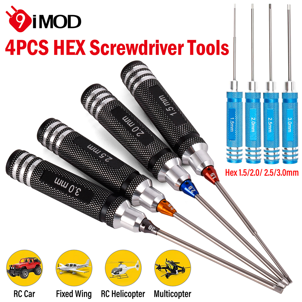 9IMOD RC Hex Driver Set 4pcs 1 - Rc Hobby Electric Screwdriver reseña y precio