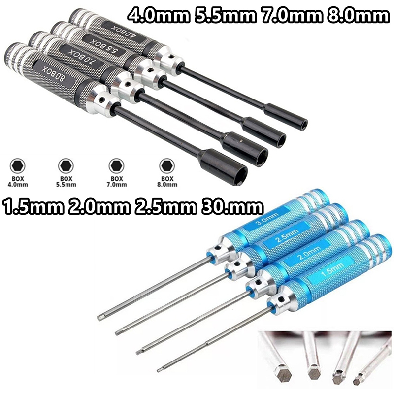 4Pcs Titanium Hex Screwdriver  - Rc Hobby Electric Screwdriver reseña y precio