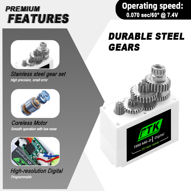 PTK 7350 MG-D 5.5g Digital Ser - Rc Hobby Shops reseña y precio